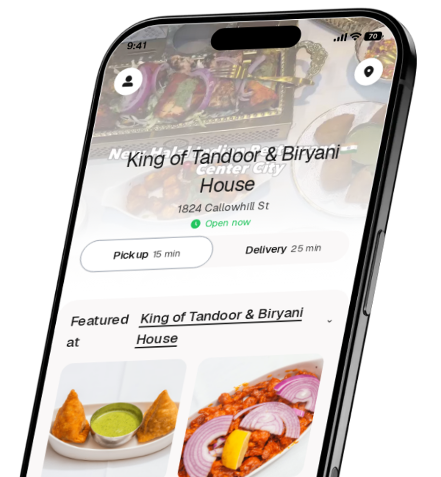 King of Tandoor & Biryani House app preview